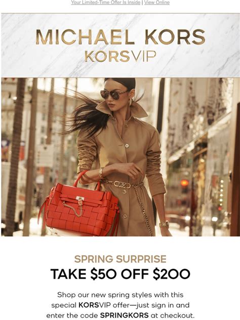 michael kors 50 off